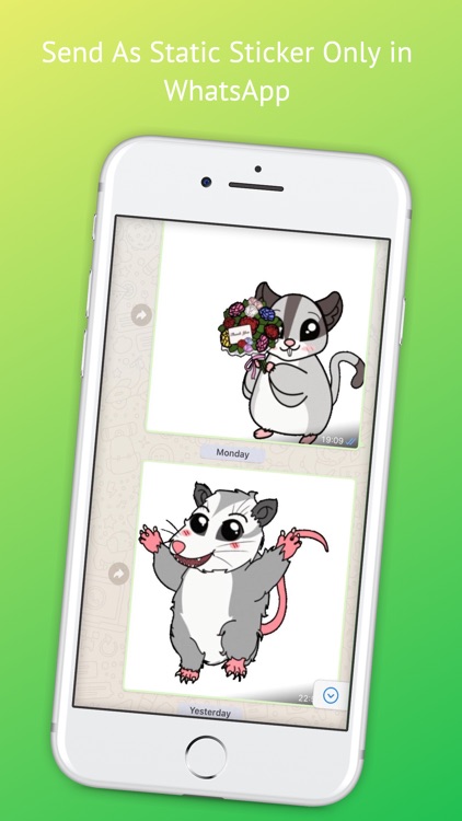 Mitzi Opossum Emoji's
