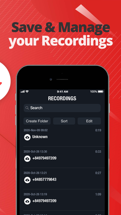 Call Recorder ◉ Free of Ads screenshot 4