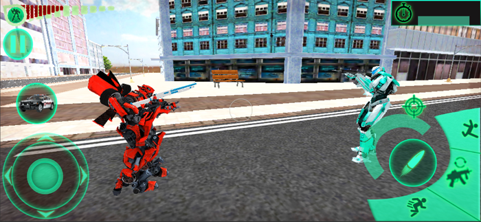 War of Car Robots Transform 3D