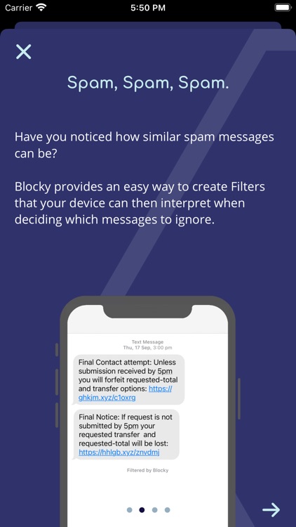 Blocky - SMS Filter screenshot-3