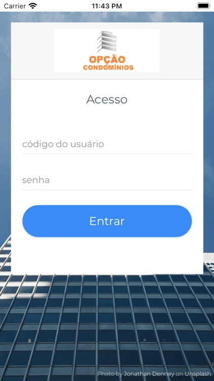 Opção Administração