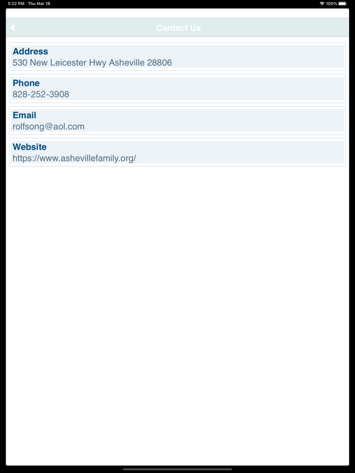 ASHEVILLE FAMILY CHURCH