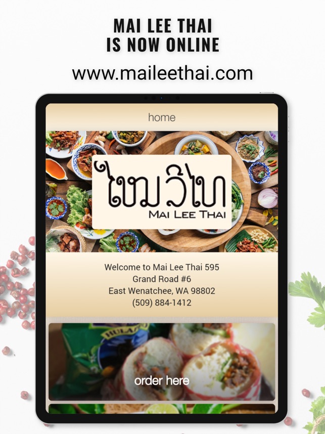 Mai Lee Thai Restaurant on the App Store