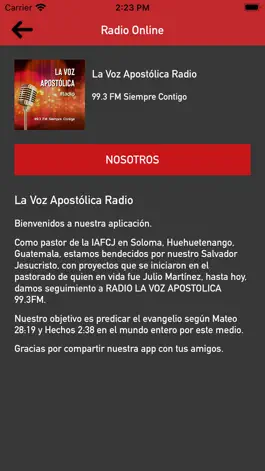 Game screenshot La Voz Apostólica Radio apk