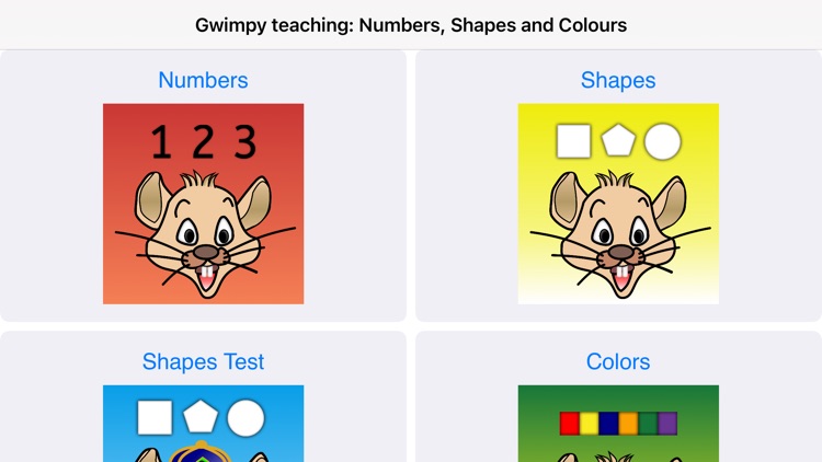 Number Shape Colour by Gwimpy