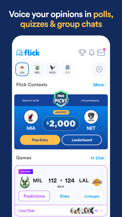 FlickChat - for Sports Fans screenshot 4