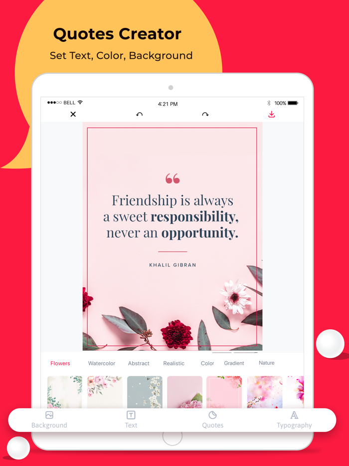 Text Art  Quotes post maker