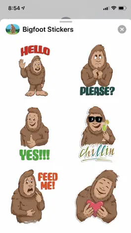 Game screenshot Bigfoot Stickers apk