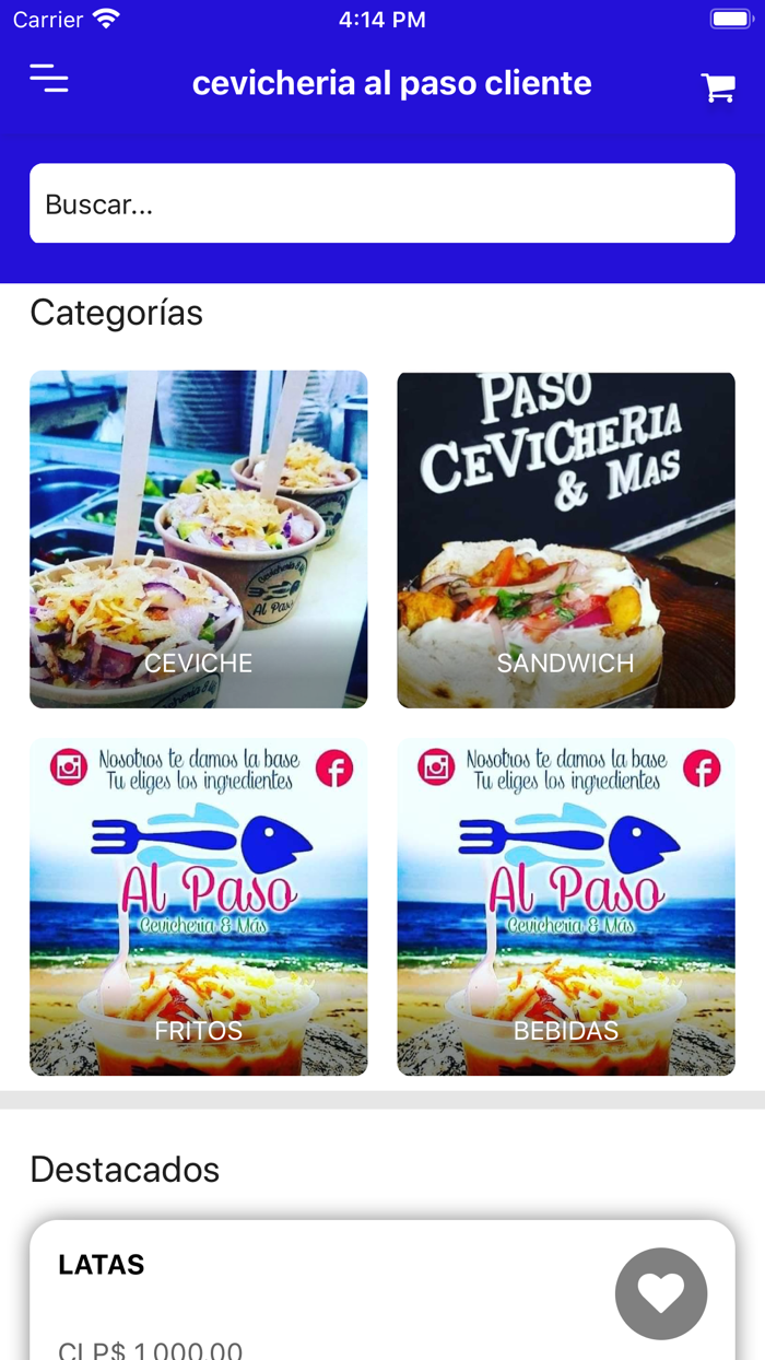 cevicheria al paso cliente