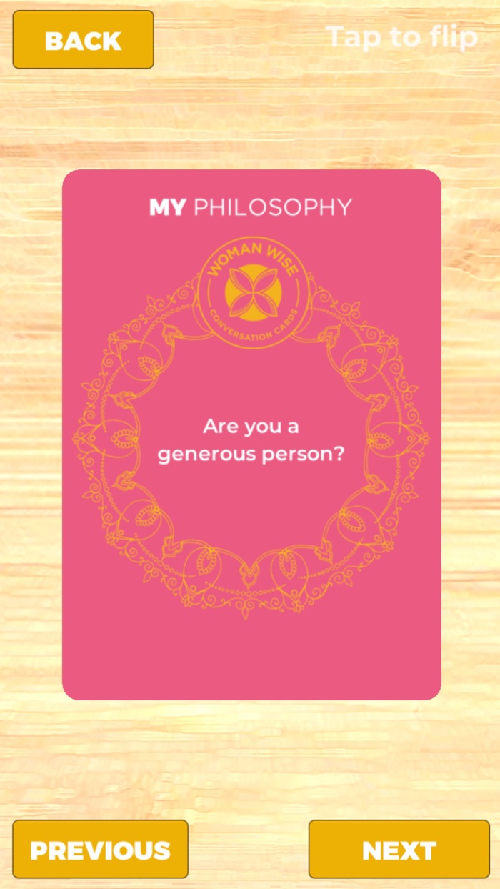 Woman Wise Conversation Cards