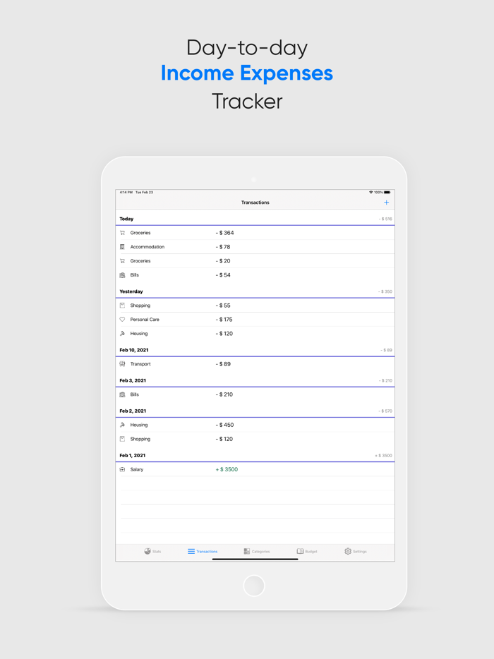 Day-to-day Expenses Tracker
