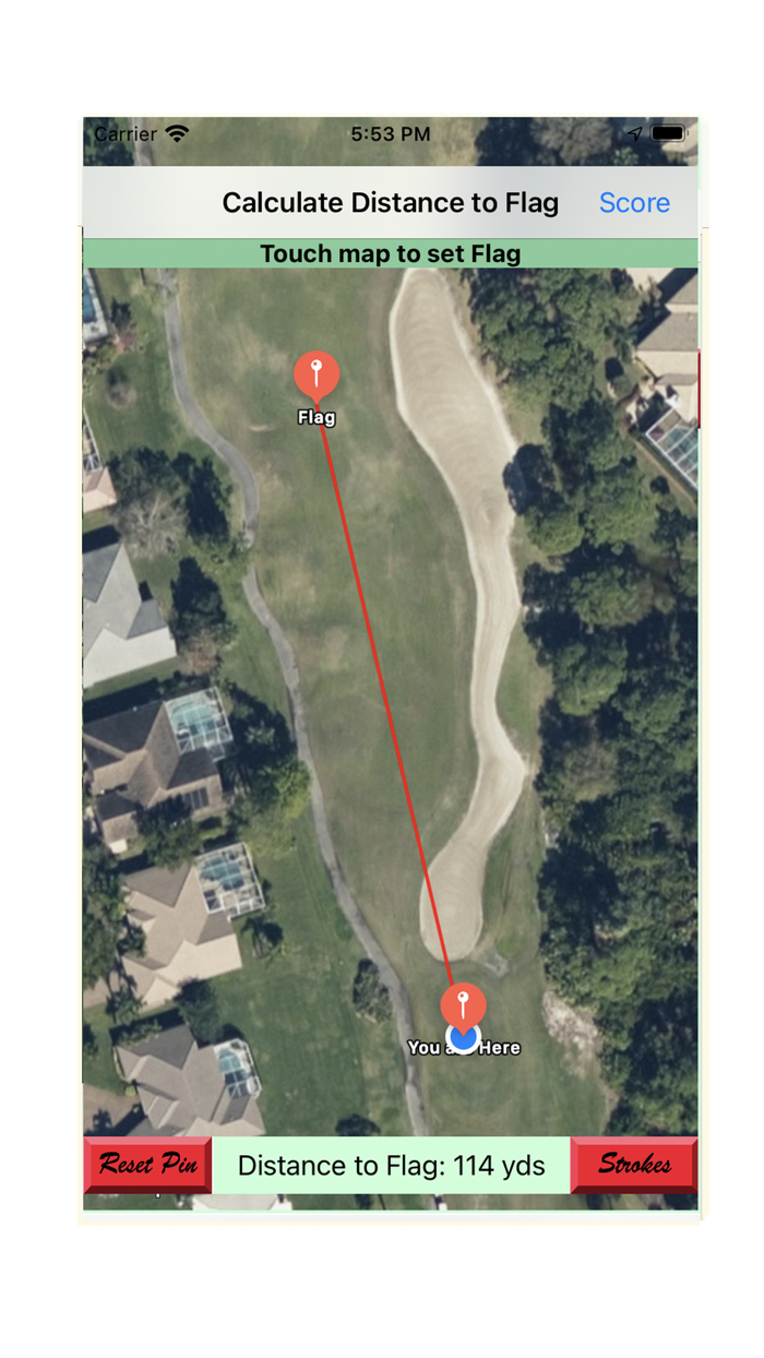 Golf Distance to Flag