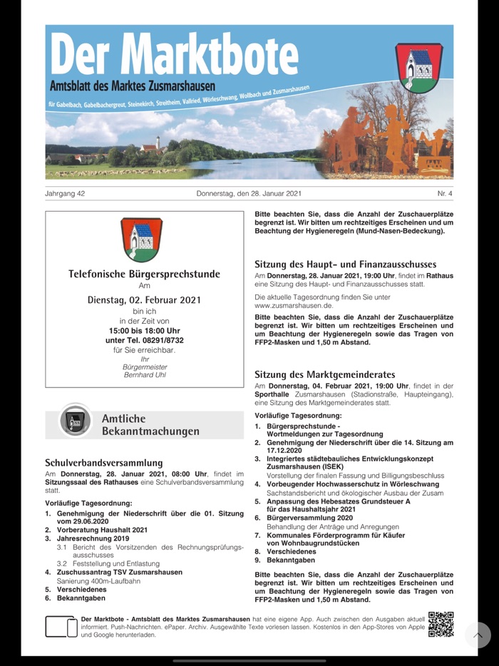 Der Marktbote Zusmarshausen