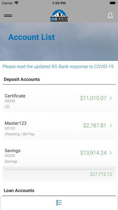 RG Bank screenshot 3