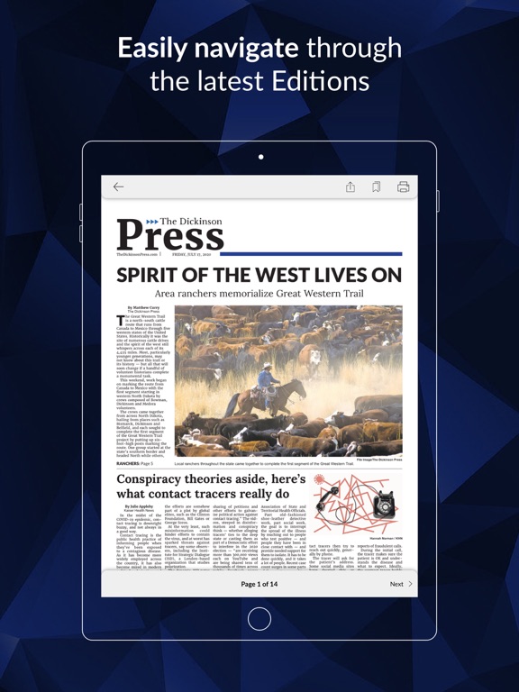 The Dickinson Press E-paper screenshot 2