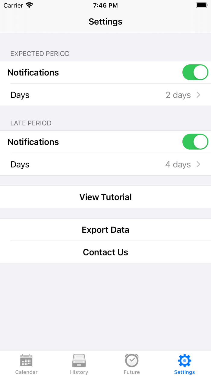 Menstruation Calendar Period