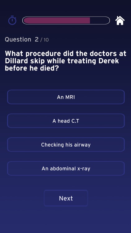 Quiz for Grey's Anatomy