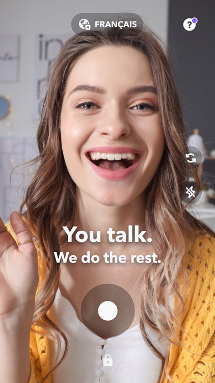 Captions: Speak to the Camera