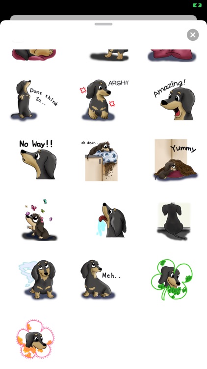 Cute Dachshund Dog Stickers screenshot-3