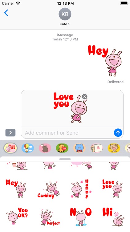 Rabbit Stickers for iMessage