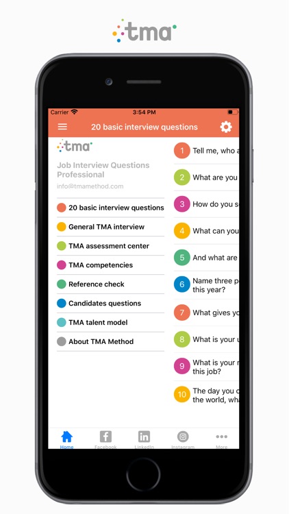 TMA Job Interview Questions