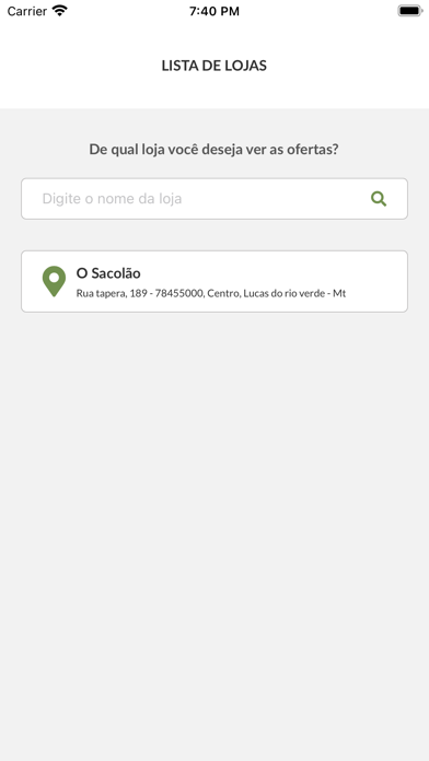 Clube Sacolão Screenshot