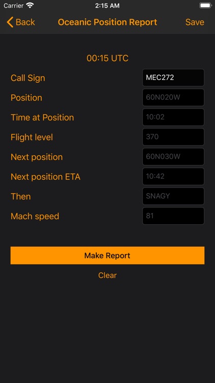 Airro Oceanic Reporting Tool