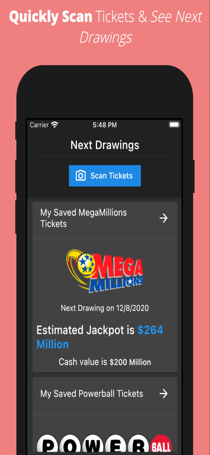 Lottery Scanner  Checker