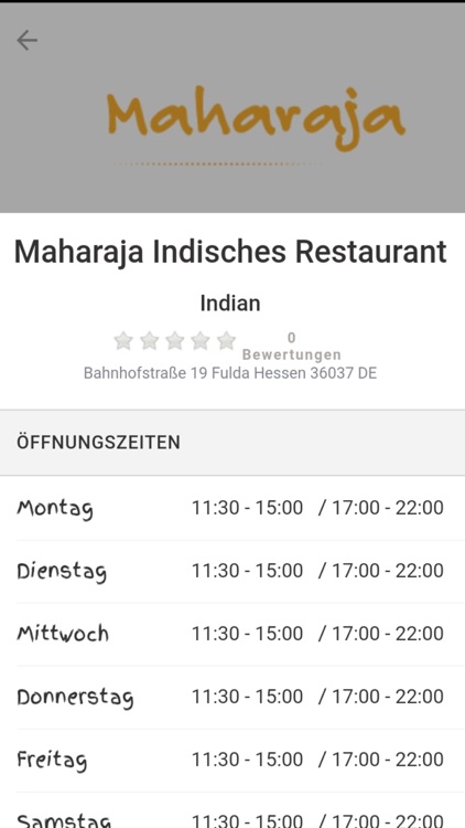 Maharaja Indisches Fulda screenshot-3