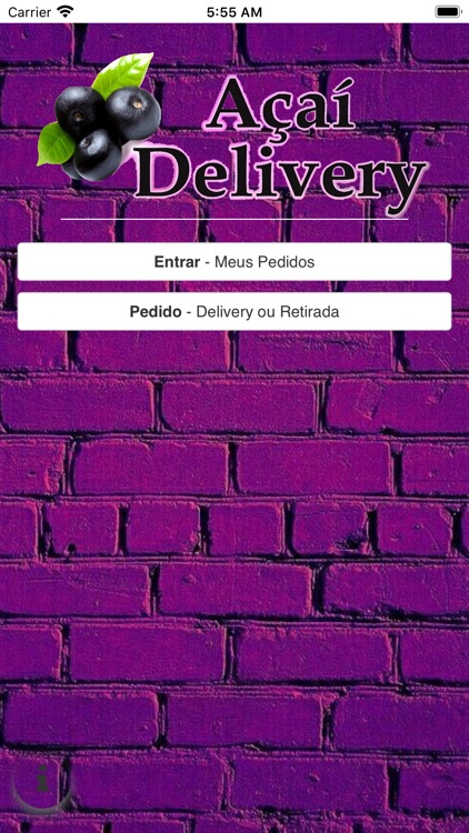 Açaí Delivery - Pedir Web