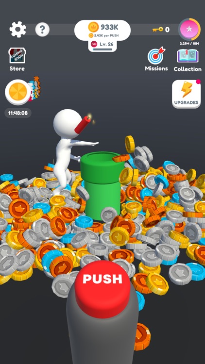 Idle Coin Button: Bitcoin game