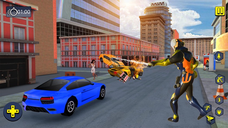 Ninja Spider Boy Rope Hero 3D screenshot-3