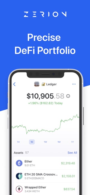 Zerion - DeFi portfolio