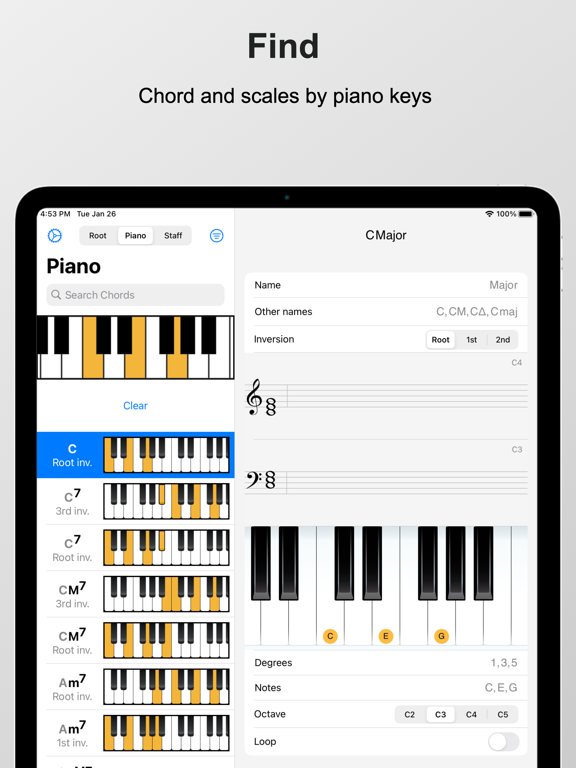 Piano Chords and Scales screenshot