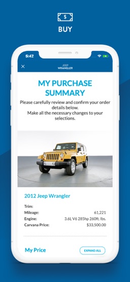 Carvana: Buy Used Cars Online app screenshot
