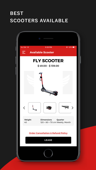 How to cancel & delete Fly Rentals- Electric Scooter from iphone & ipad 4