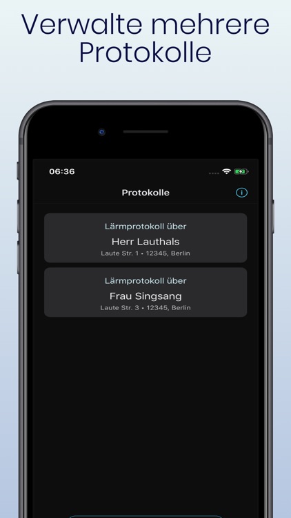 Lärmprotokoll-App screenshot-7