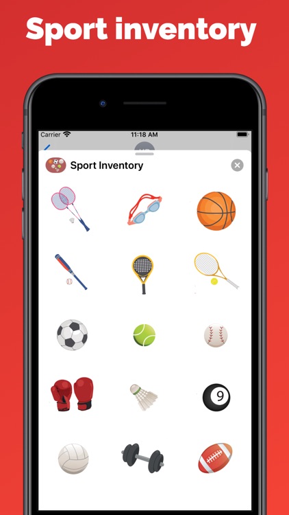 Sport stuff - stickers & emoji