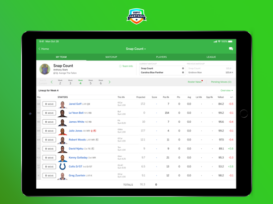 ESPN Fantasy Football screenshot