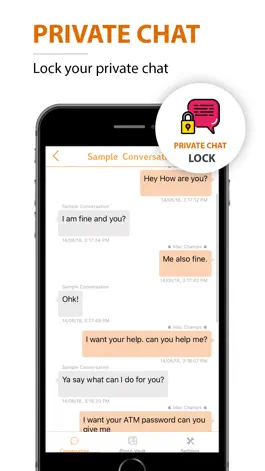 Game screenshot Applock Secure Whats Message apk