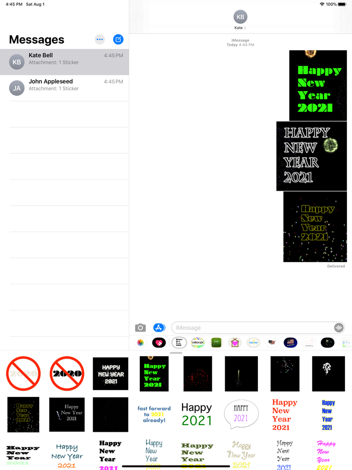 New Year 2021 Stickers