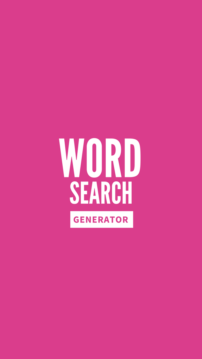 Word Search Generator