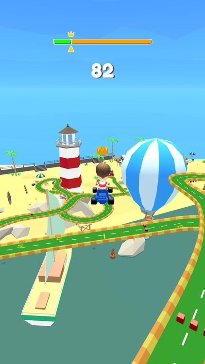 Kart Rush:Roller Coaster Park screenshot-3