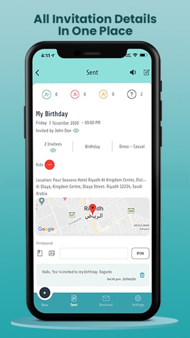 Hub App | Party Invite & RSVP screenshot 4