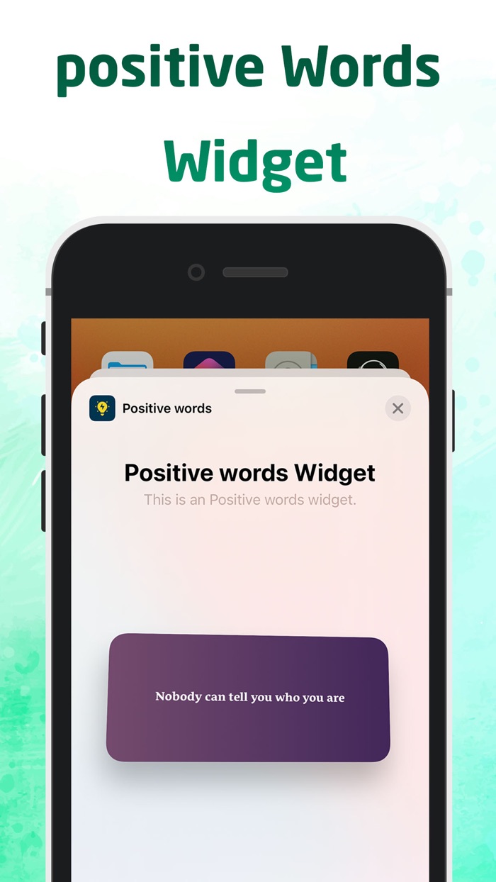 Positive Words Widget