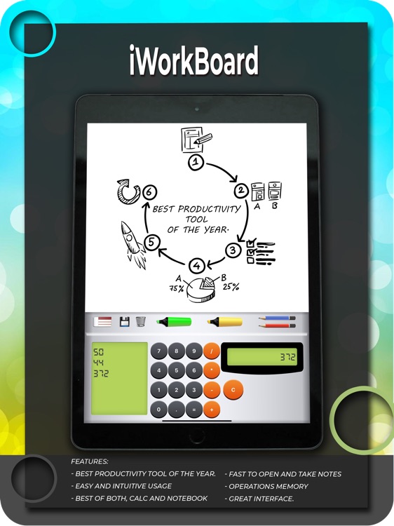 iWorkBoard - Calc & Whiteboard