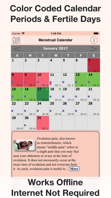 Menstrual Calendar FMC