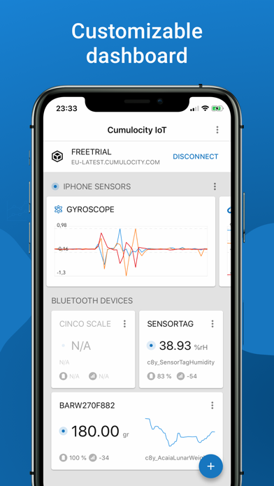 Cumulocity IoT Sensor App screenshot 3