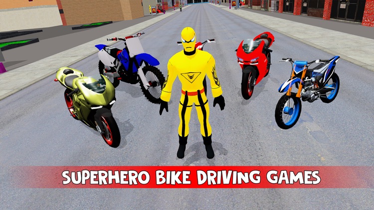 Superhero Bike Driving Games screenshot-3