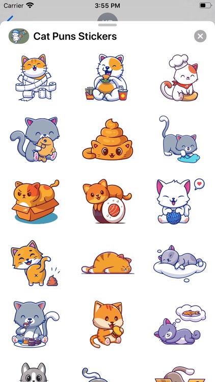 Cat Puns Stickers
